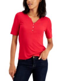 Ribbed Henley Top