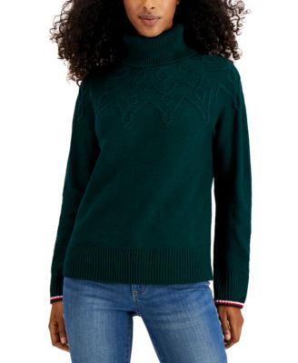 Tommy Hilfiger - Cable-Knit Turtleneck Sweater