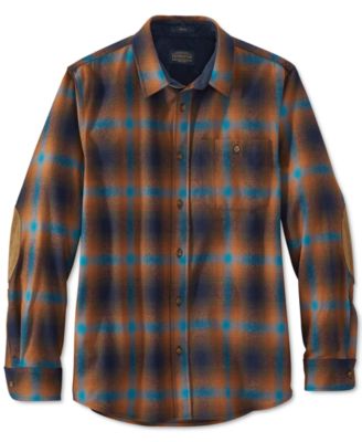 Pendleton - Men's Plaid Trail Shirt with Faux-Suede Elbow Patches