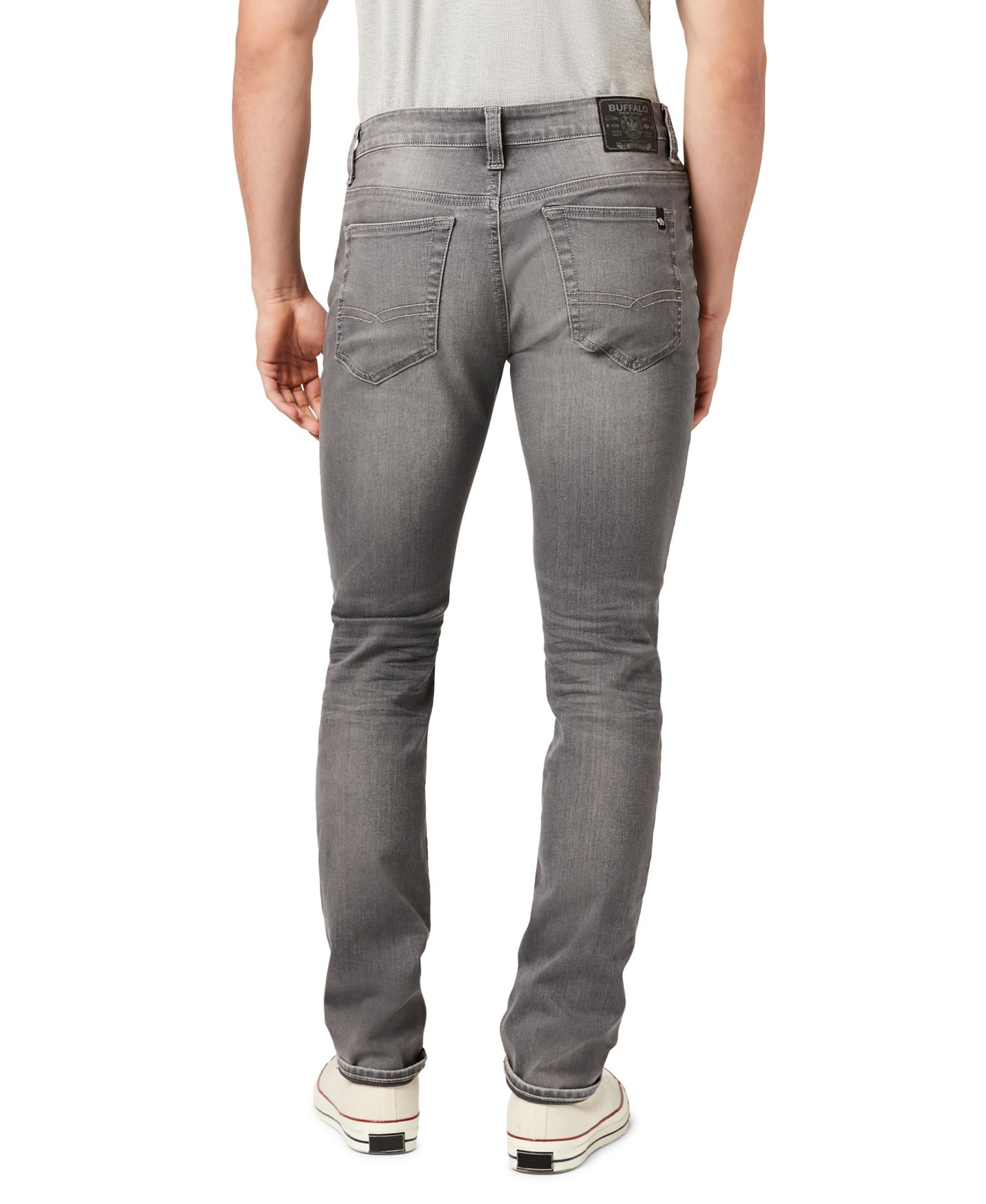 Мужские джинсы Buffalo David Bitton Slim Ash Denim Stretch, цвет: Серый — фото 3