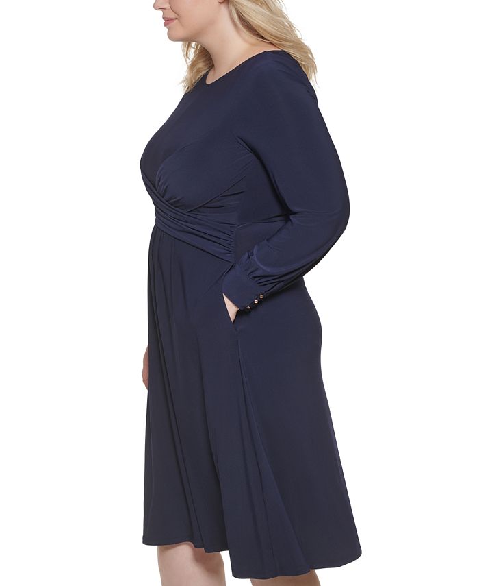 Jessica Howard Plus Size CrossoverFront Dress Macy's