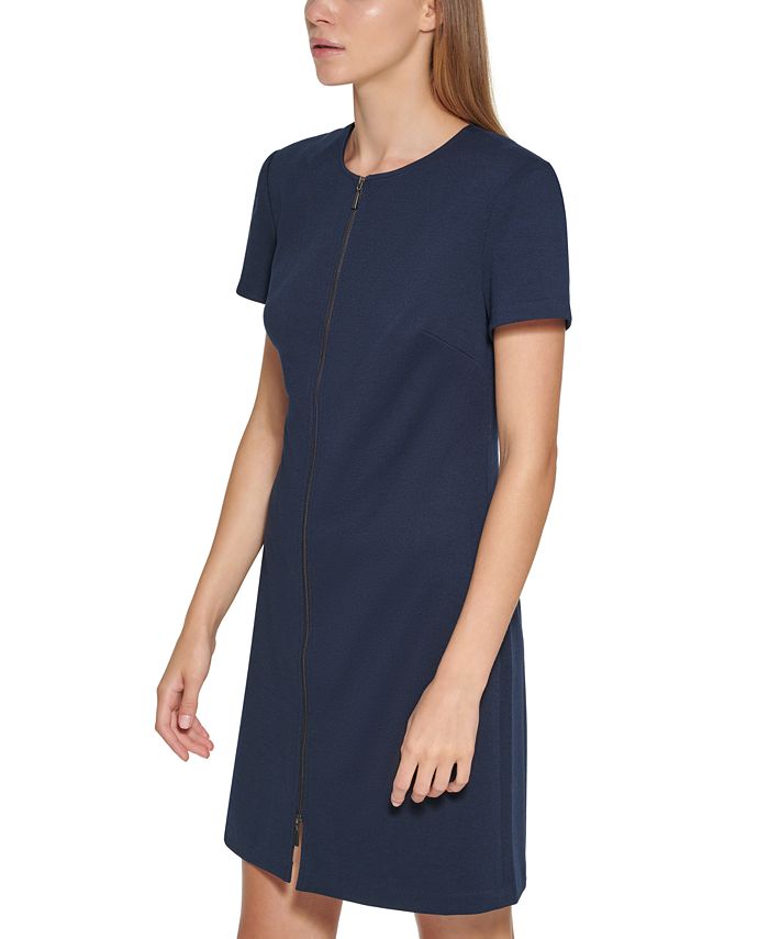 Calvin Klein ZipFront ALine Dress Macy's