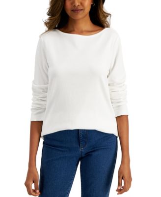 Boat-Neck T-Shirt, Created for Macy's