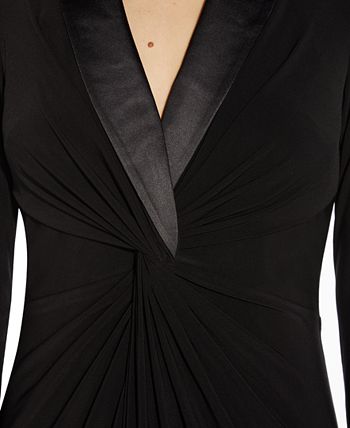 Macy's black sales tuxedo dress