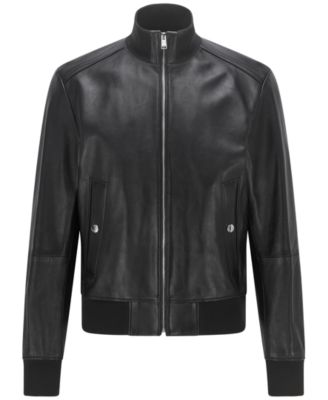 hugo boss lamb nappa leather jacket