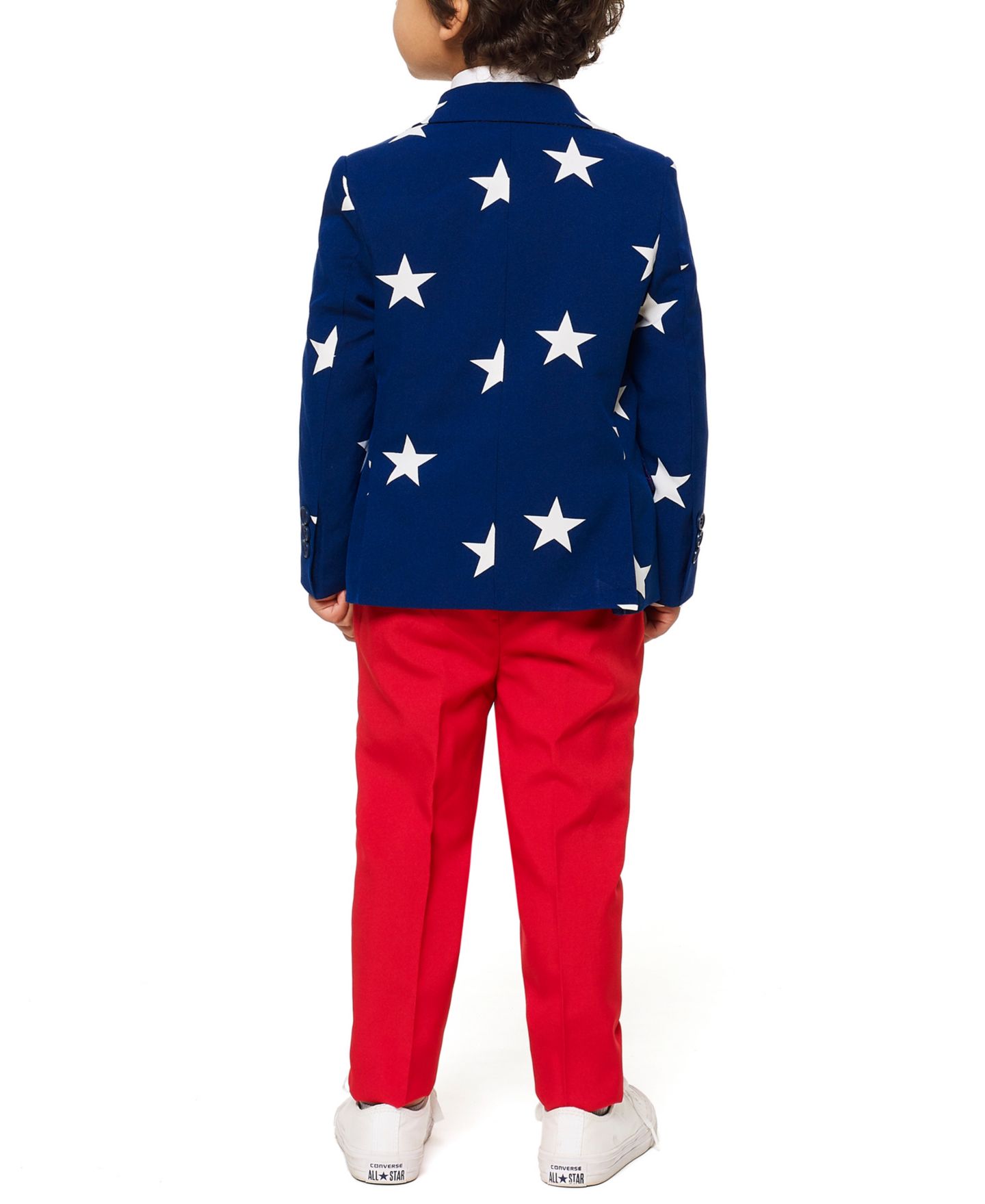 Детский костюм OppoSuits для мальчиков в звёздах и полосах, набор из 3 предметов — фото 2