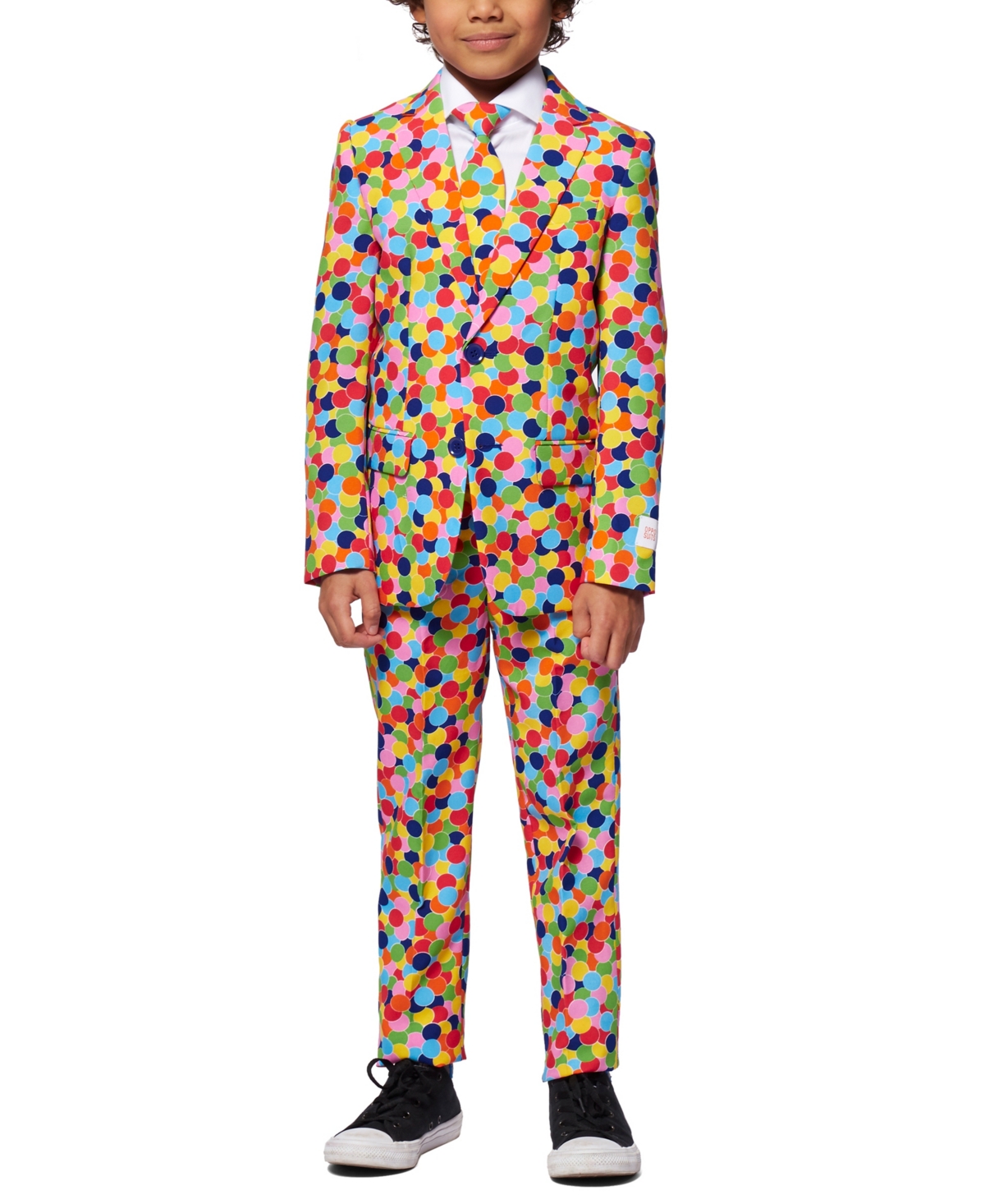 Opposuits Toddler Boys 3-piece Confetteroni Party Suit Set In Multi