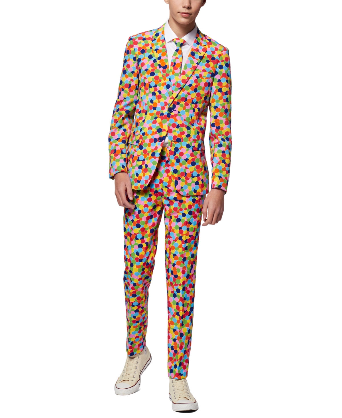 Opposuits Toddler Boys 3-piece Confetteroni Party Suit Set In Multi