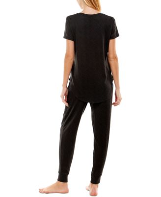 Scoop Neck T-Shirt & Jogger Pants Pajama Set