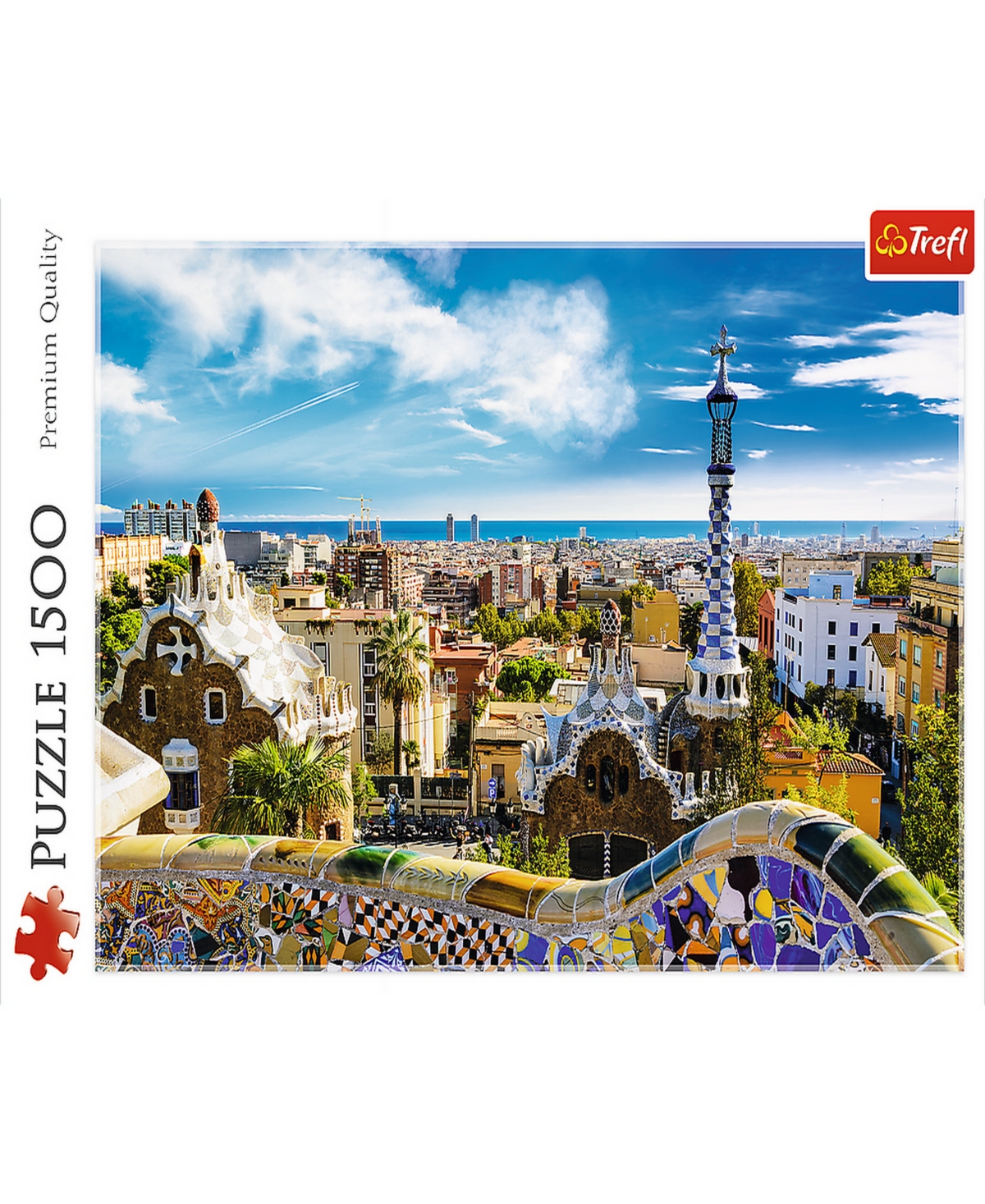 Trefl Jigsaw Puzzle Park Guell, 1500 Pieces In Multicolor