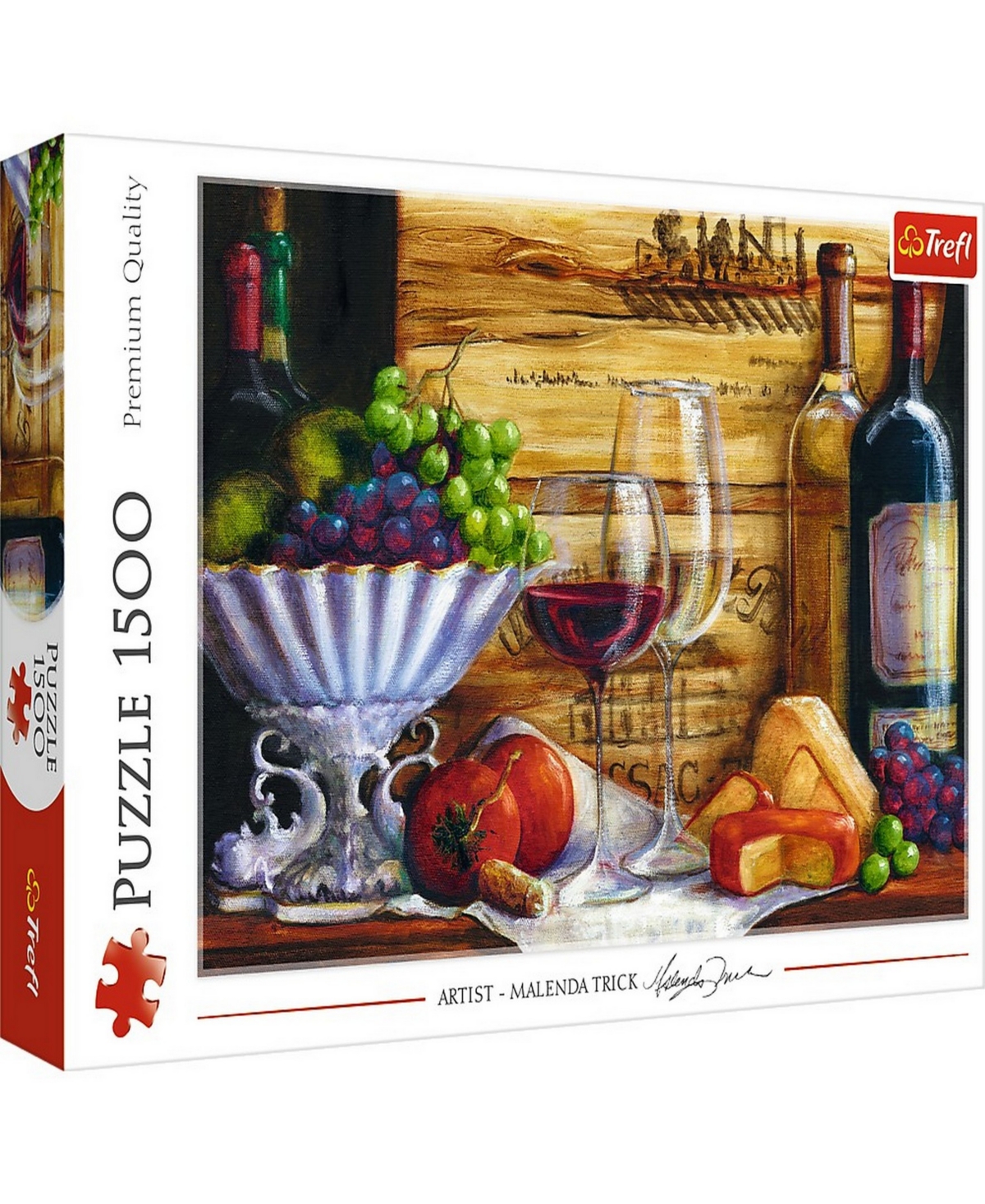 Trefl Jigsaw Puzzle In The Vineyard By Malenda Trick, 1500 Pieces In Multicolor