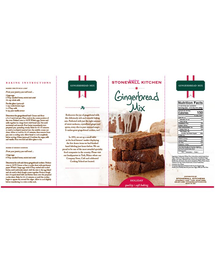 Stonewall Kitchen Gingerbread Mix, 17-oz. - Macy's