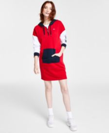 Colorblocked Hoodie Dress