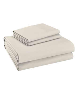 Purity Home 400 Thread Count Cotton Solid Wrinkle Resistant Sateen Sheet Set Pillowcases Bedding In Taupe