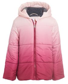 Big Girls Quilted Ombré Hooded Jacket