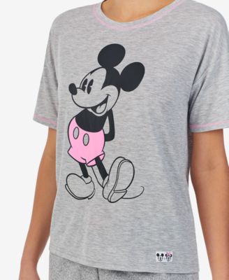 Mickey Mouse Knit Short Sleeve Crewneck Pajama T-Shirt