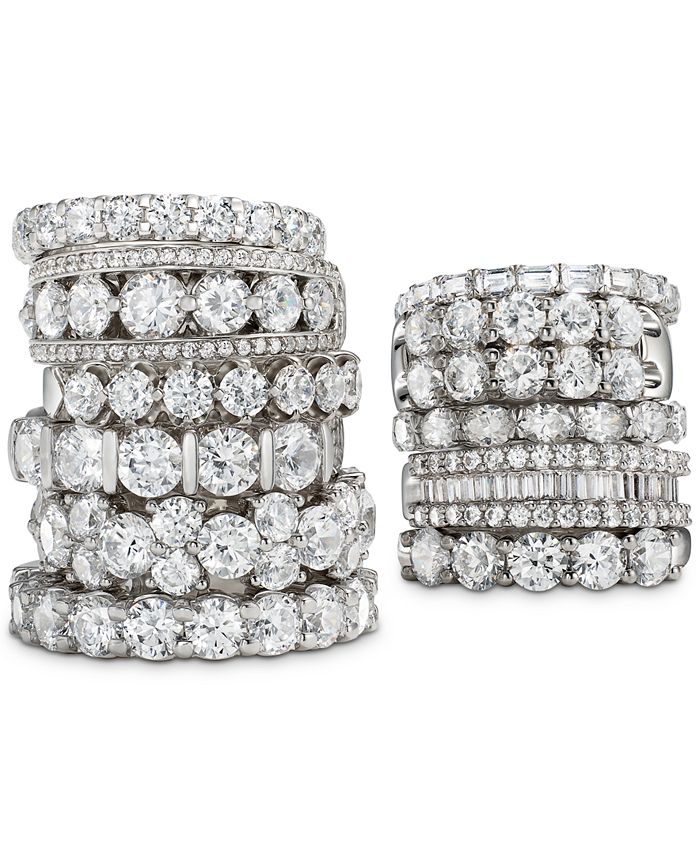 Macy's - Certified Five-Stone Diamond Ring in 14k White Gold (2 ct. t.w.)