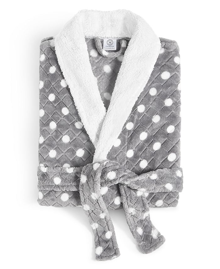 Martha Stewart Collection Plush Bath Robe, Created for Macy's & Reviews