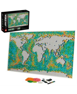 Lego World Map 11695 Pieces Toy Set