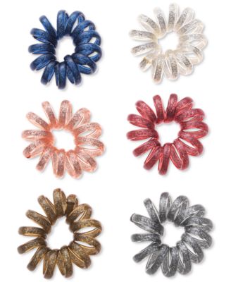 Photo 1 of INC International Concepts 6-Pc. Glitter Coil Hair Tie Set