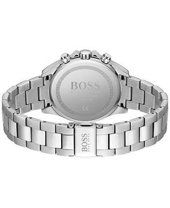BOSS - Women's Chronograph Novia Stainless Steel Bracelet Watch 38mm