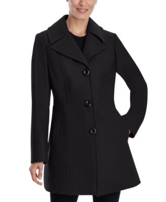 anne klein black peacoat