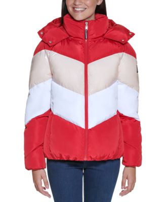 Colorblocked Hooded Puffer Coat, Created for Macy's