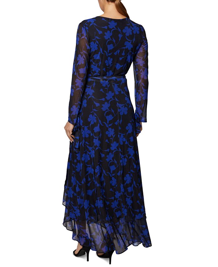 Laundry by Shelli Segal Printed Mesh Wrap Dress Macy's