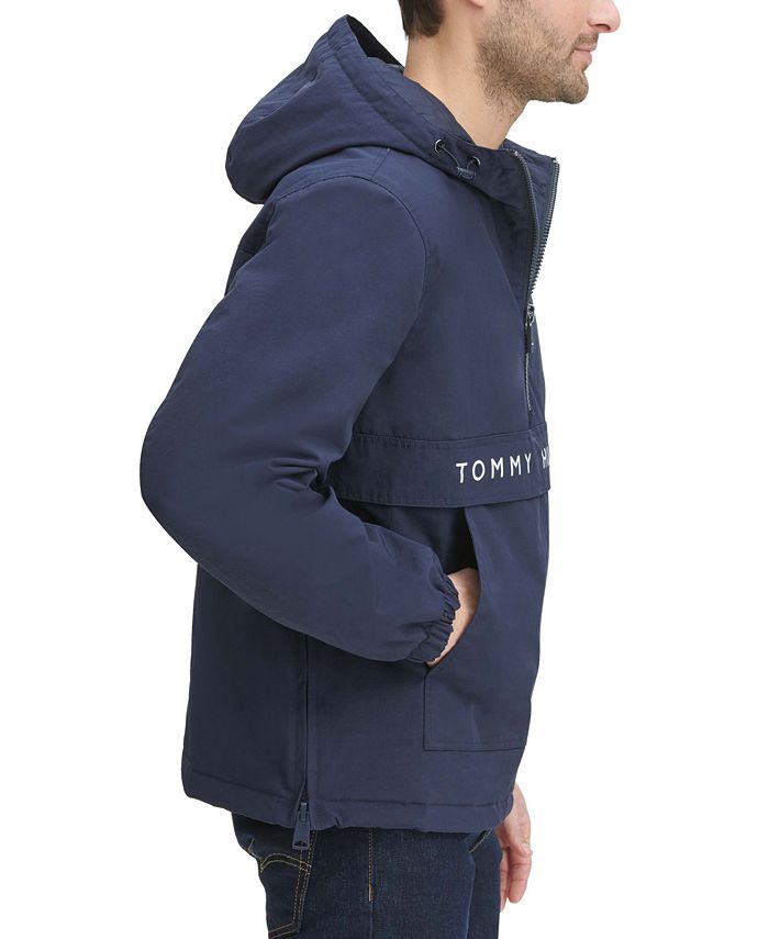 Tommy Hilfiger Men's Performance Taslan Popover Hooded Jacket & Reviews