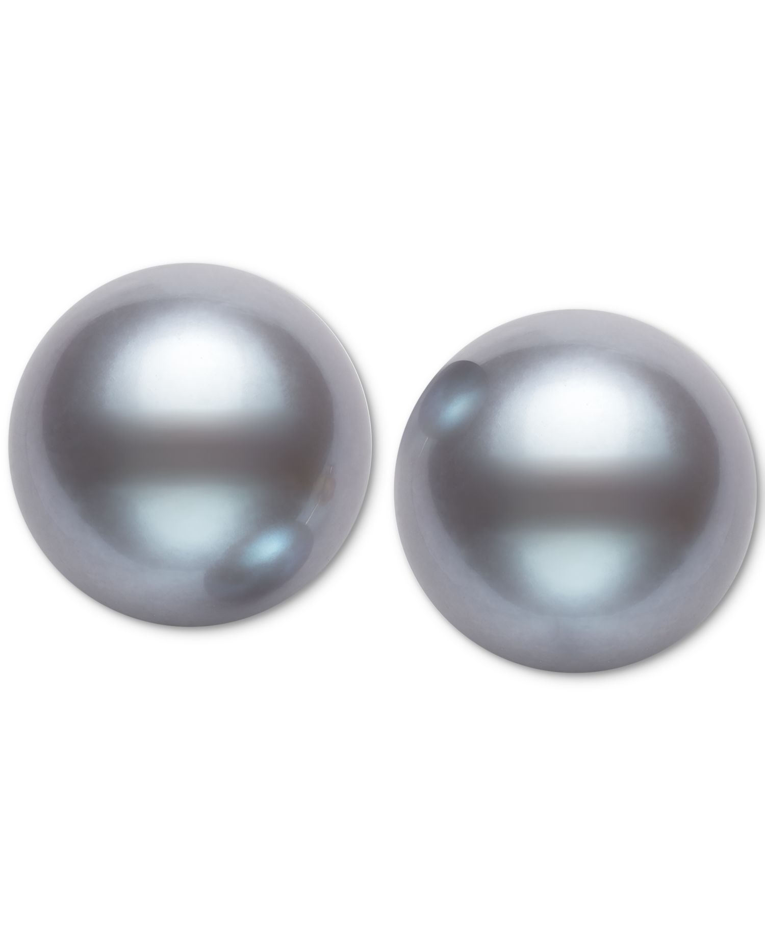 Cultured Freshwater Button Pearl (8-9mm) Stud Earrings