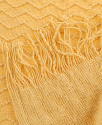 Solid Soft Zigzag Lightweight Throw, 60" x 50"