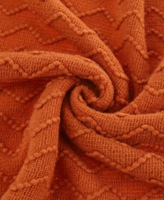 Solid Soft Zigzag Lightweight Throw, 60" x 50"