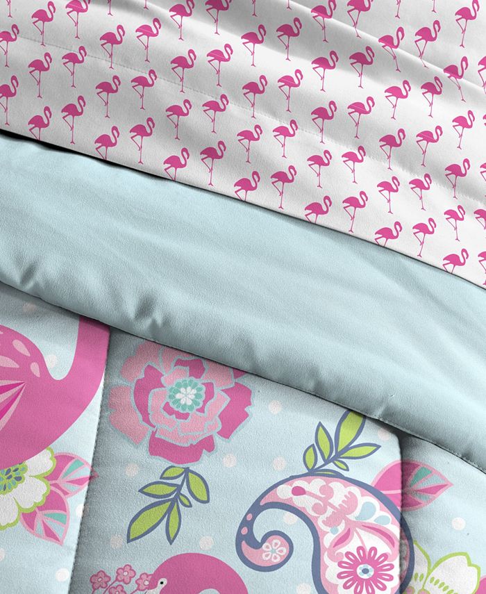 Dream Factory Flamingo Full Comforter Set & Reviews - Comforter Sets ...