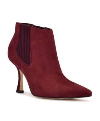 nine west red booties