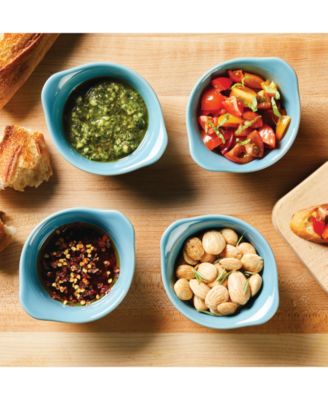 Ceramics Round Ramekin Dipper Cups, Set of 4