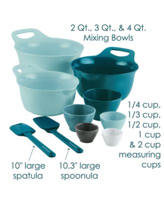 10-Pc. Mix and Measure Mixing Bowl Measuring Cup and Utensil Set