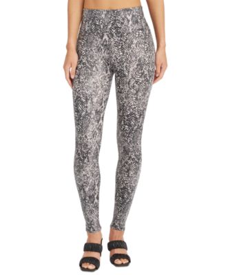 SPANX Faux Leather Snakeskin Leggings Macy s