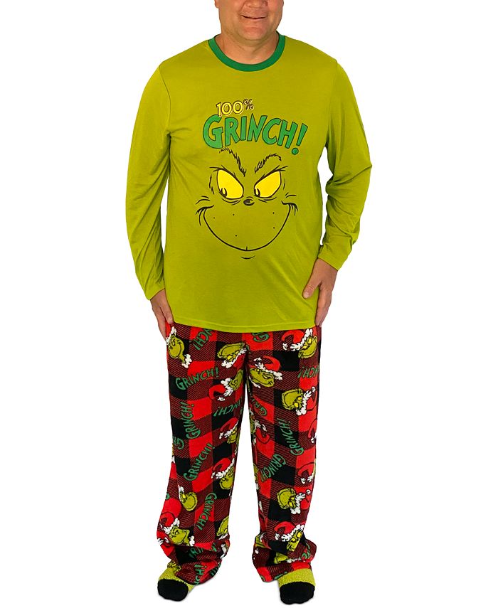 The Grinch Matching Men's Grinch Family Pajama Set - Macy's