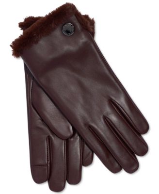 macy's cashmere lined leather gloves