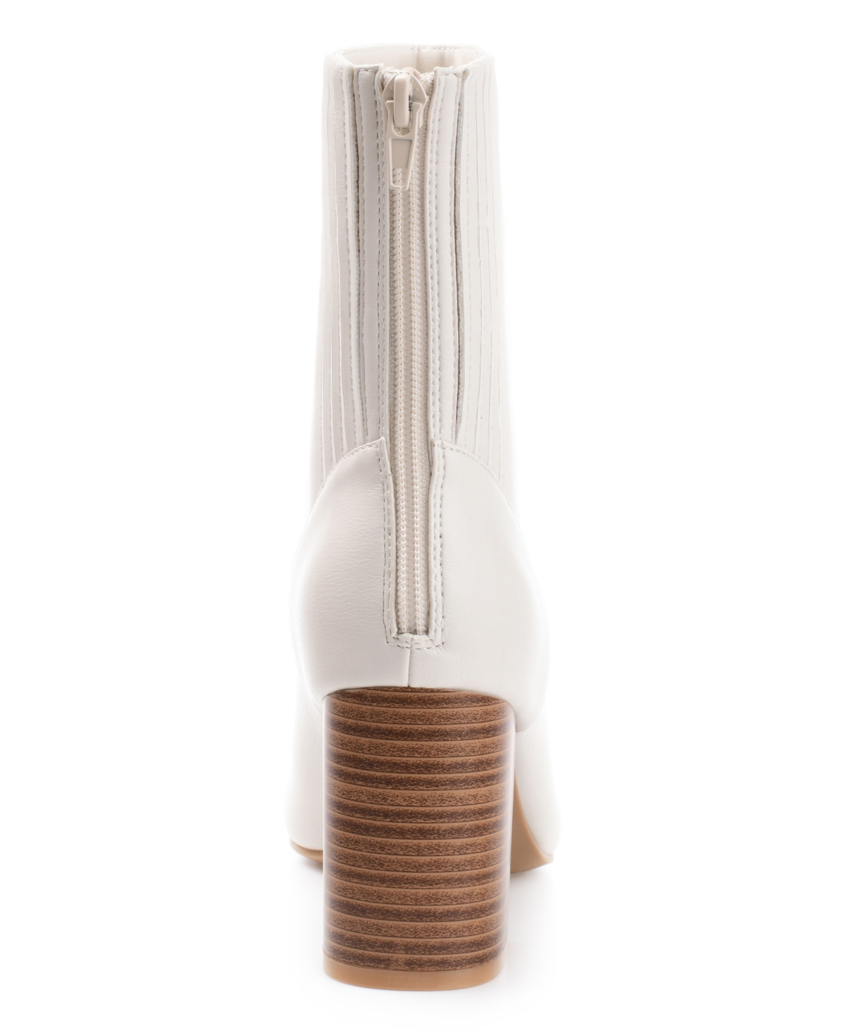 Journee Collection Women's Maize Square Toe Stacked Heel Booties