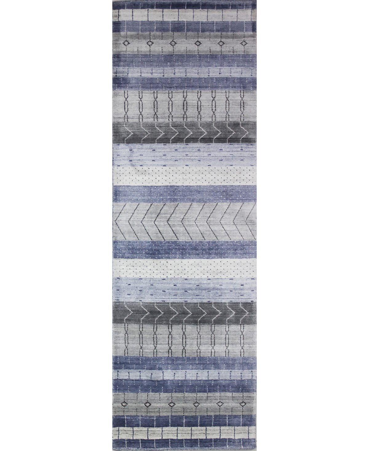 Bb Rugs Decor BLN26 2'6in x 10' Runner Rug - Mist