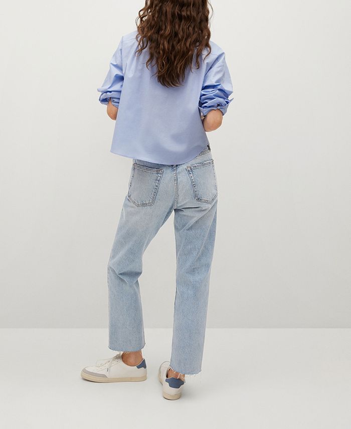 MANGO Women's AnkleLength StraightFit Jeans Macy's