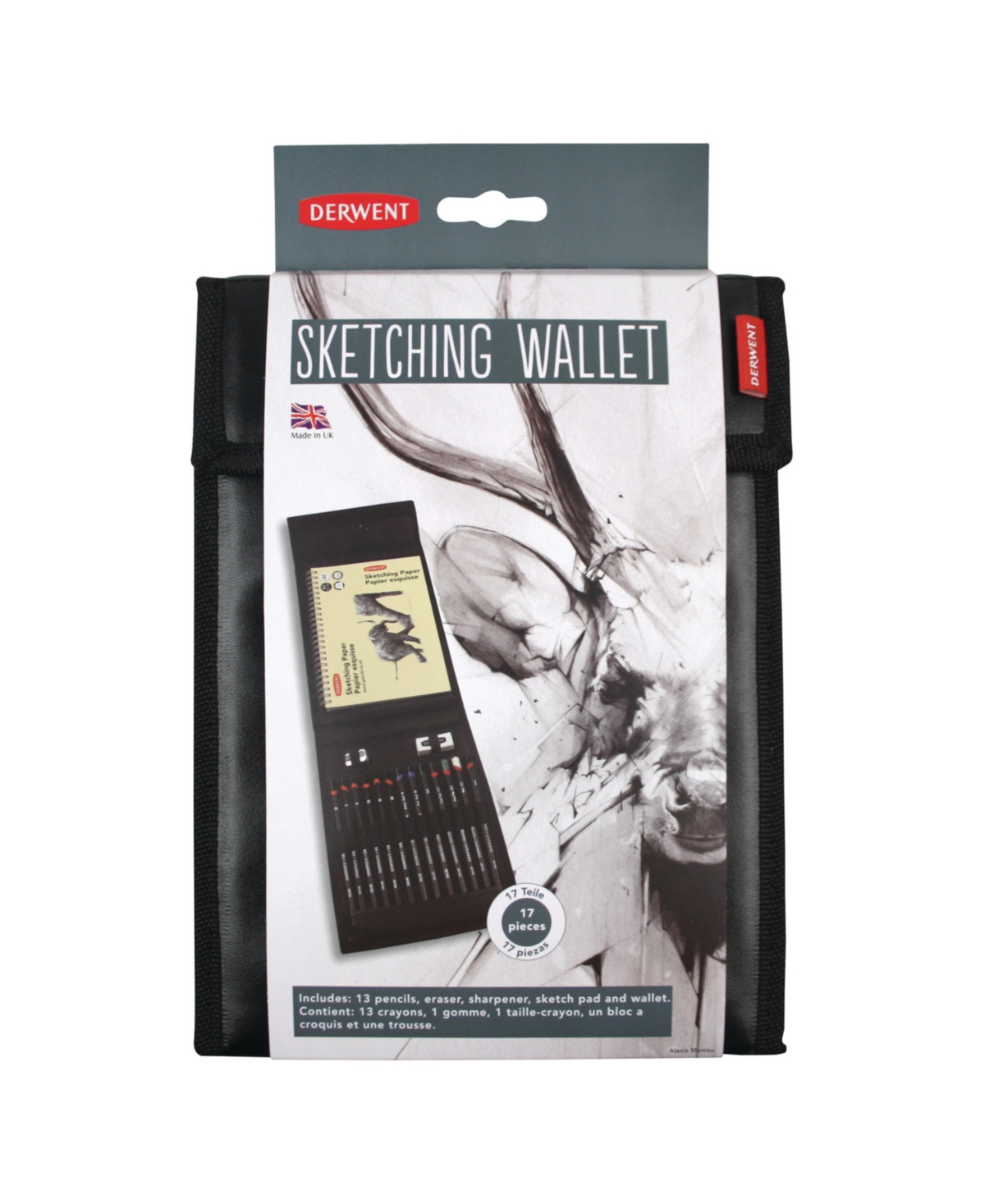 Derwent Sketching Wallet Set, 17 Pieces