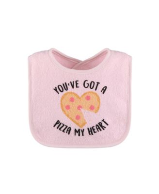 Cotton Feeding Baby Bib, 8pk Girls