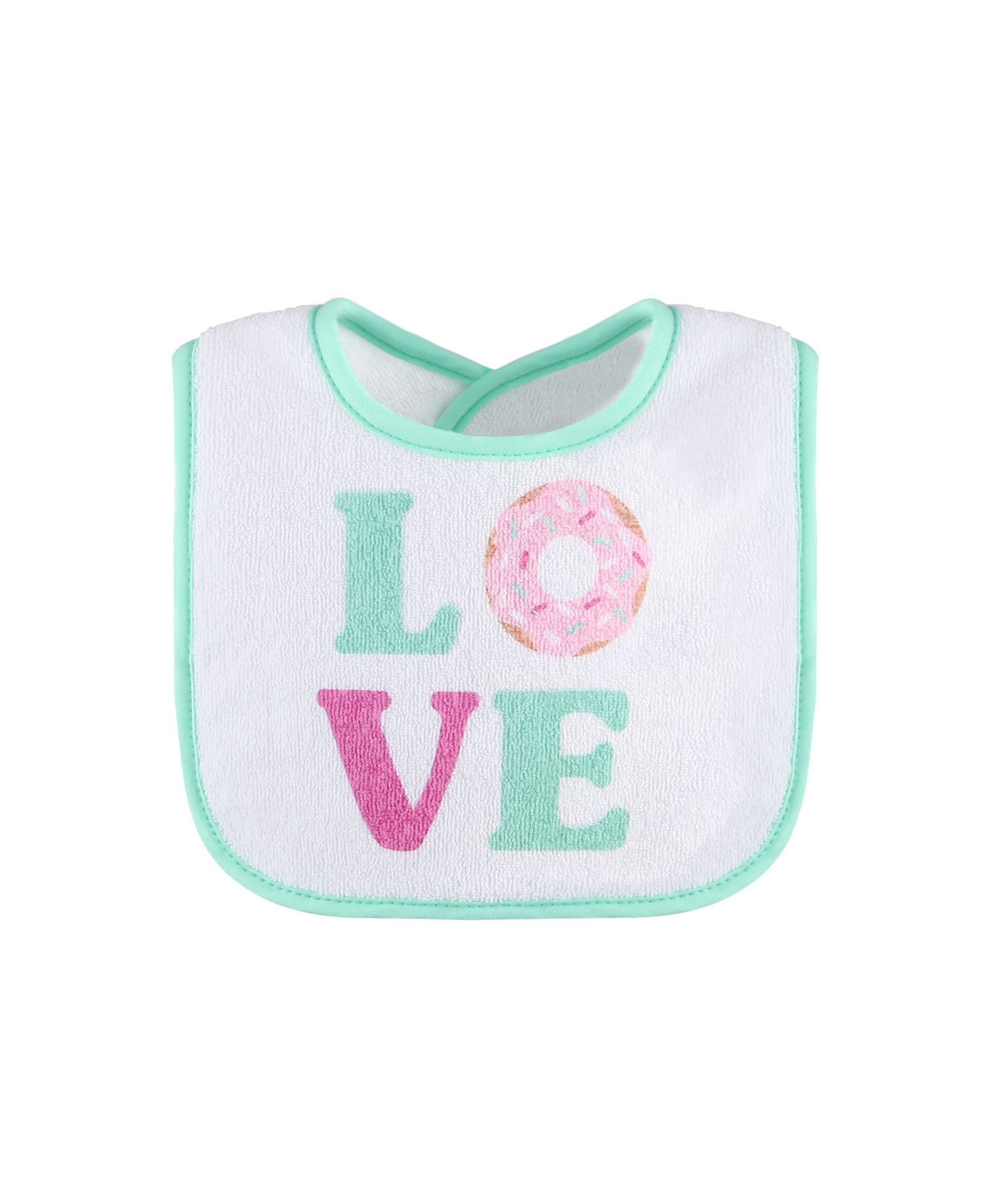 Cotton Feeding Baby Bib, 8pk Girls