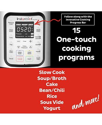 Instant Pot® Duo Programmable Multi Cooker - Silver/Black, 8 qt - Fred Meyer