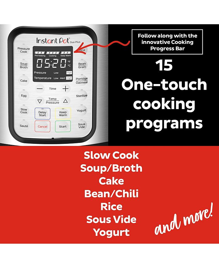 Instant Pot Duo™ Plus MultiUse Pressure Cooker, 8Qt. Macy's