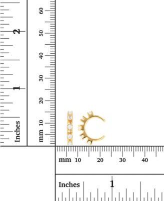 Imitation Pearl & Cubic Zirconia Ear Cuffs