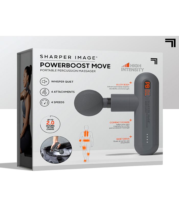 Sharper Image Powerboost Move Deep Tissue Travel Percussion Massager Macy S