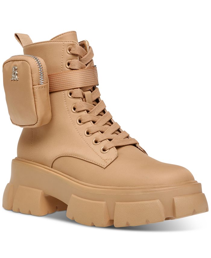 steve madden tanker boots beige